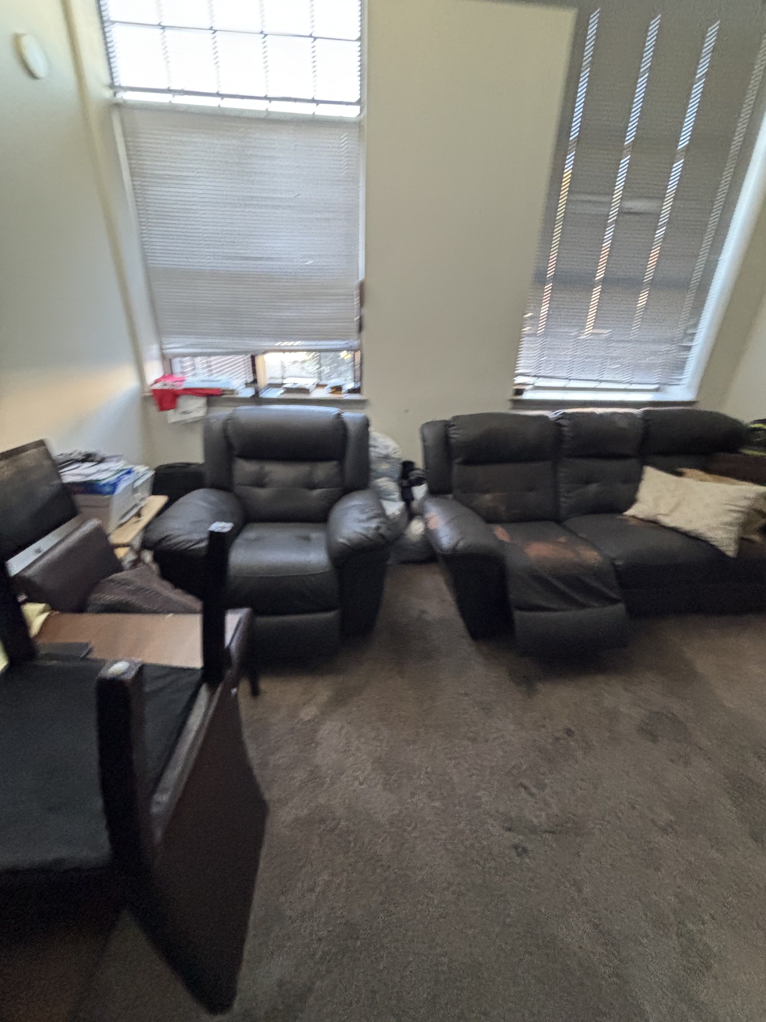 After Fresh Wash couch cleaning — same couches cleaned, living room fresh and tidy